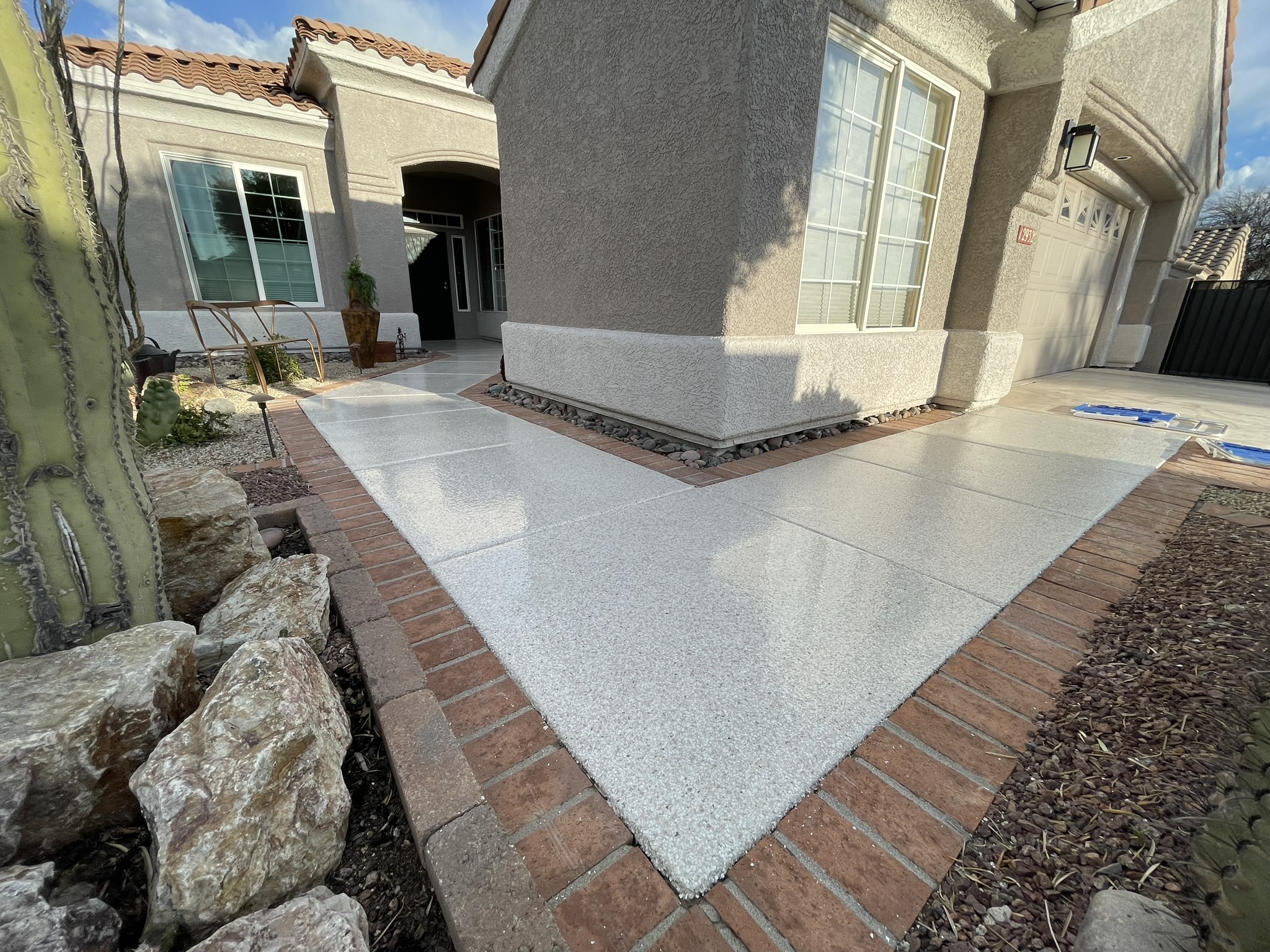 Polyaspartic Concrete Coating Performed in Heritage Highlands at Dove Mountain, Marana, Arizona